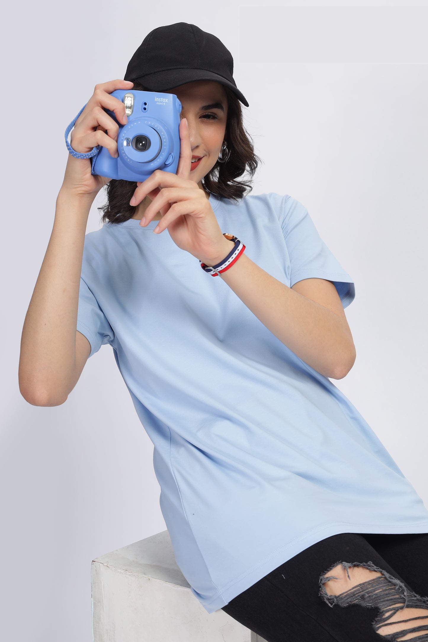 Women's Frosty Blue Supima Regular Fit Tee