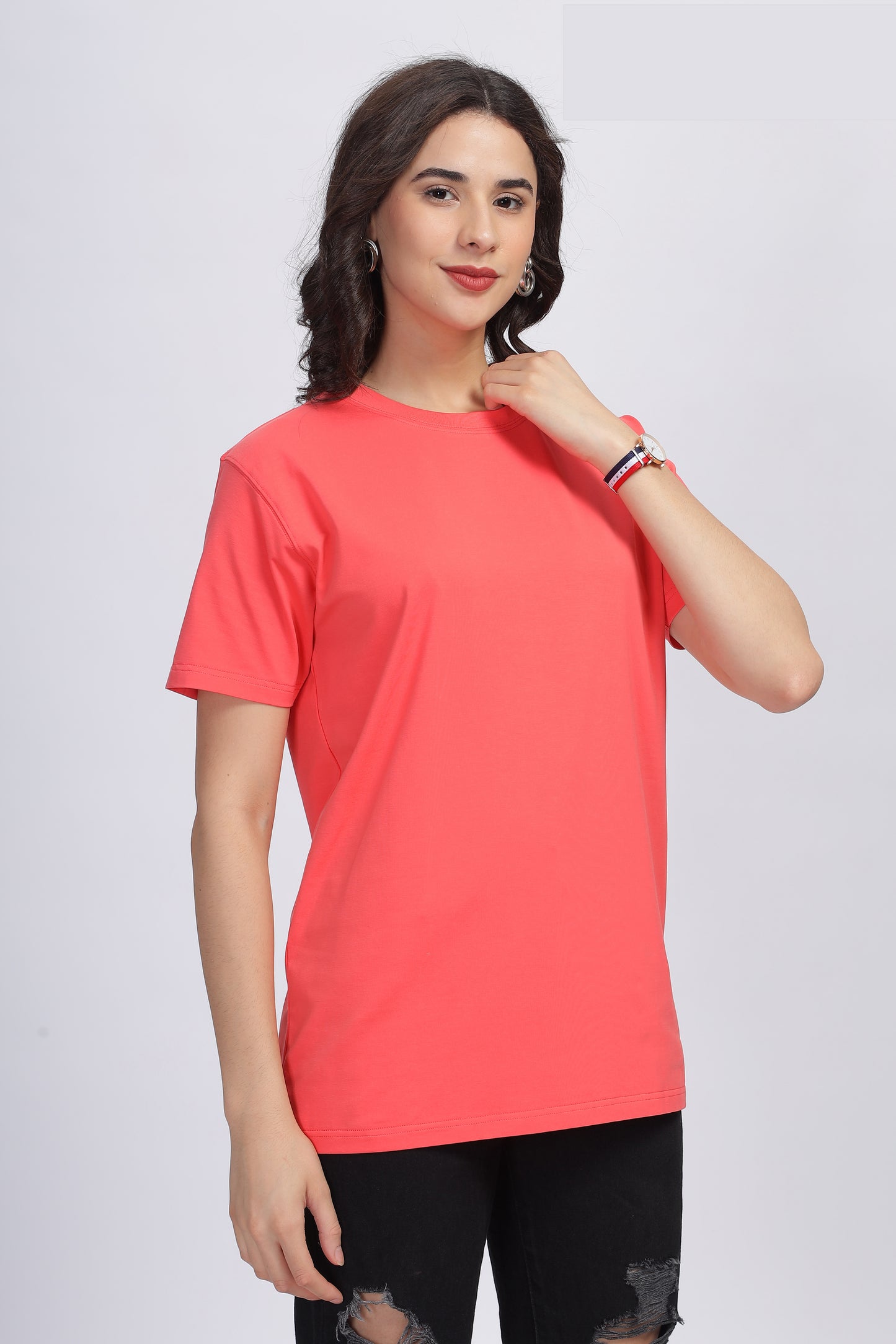Women's Stone Cold Coral Supima Regular Fit Tee