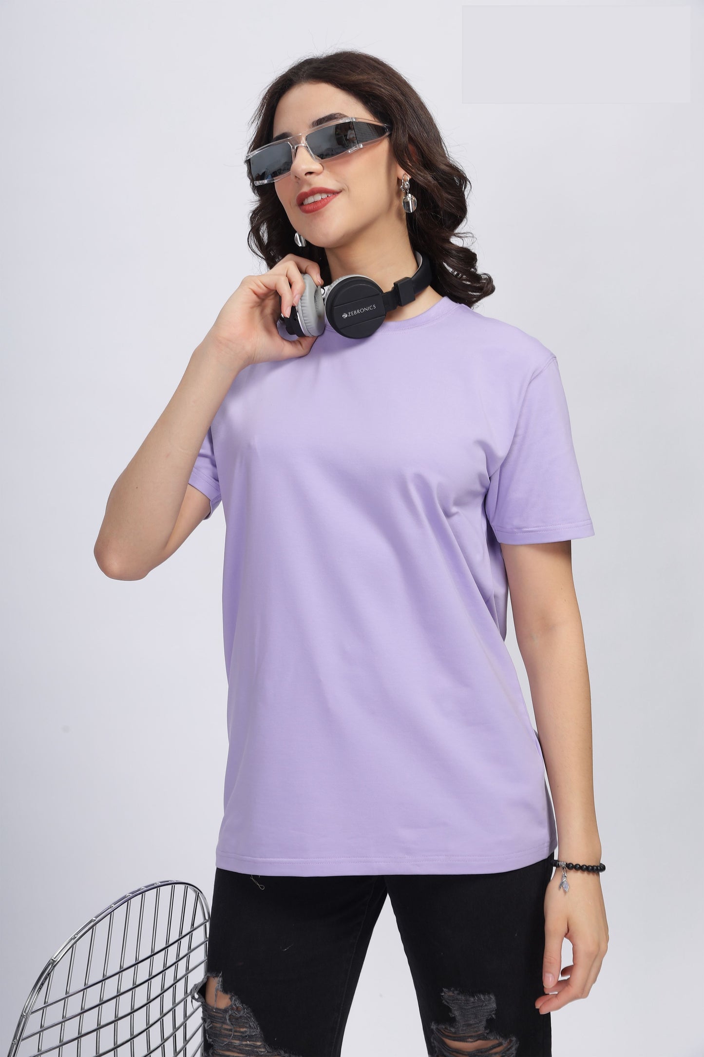 Women's Breezy Lilac Supima Regular Fit Tee