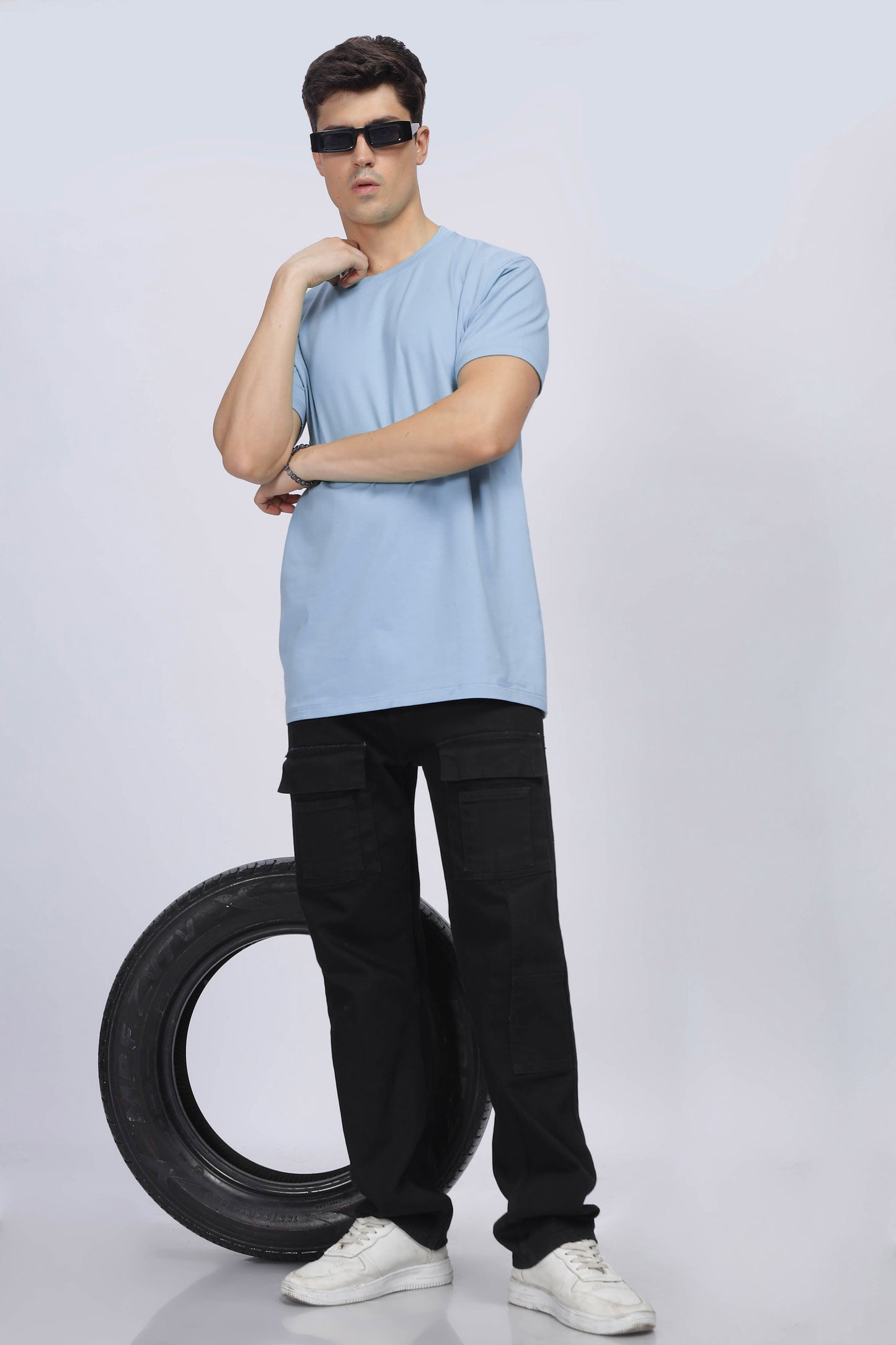 Men's Frosty Blue Supima Regular Fit Tee