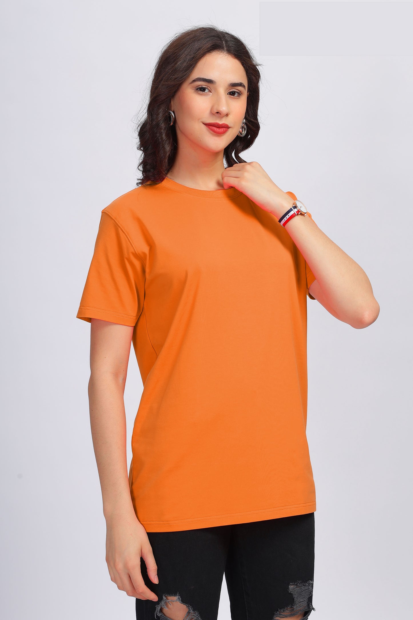 Women's Refreshing Orange Supima Regular Fit Tee