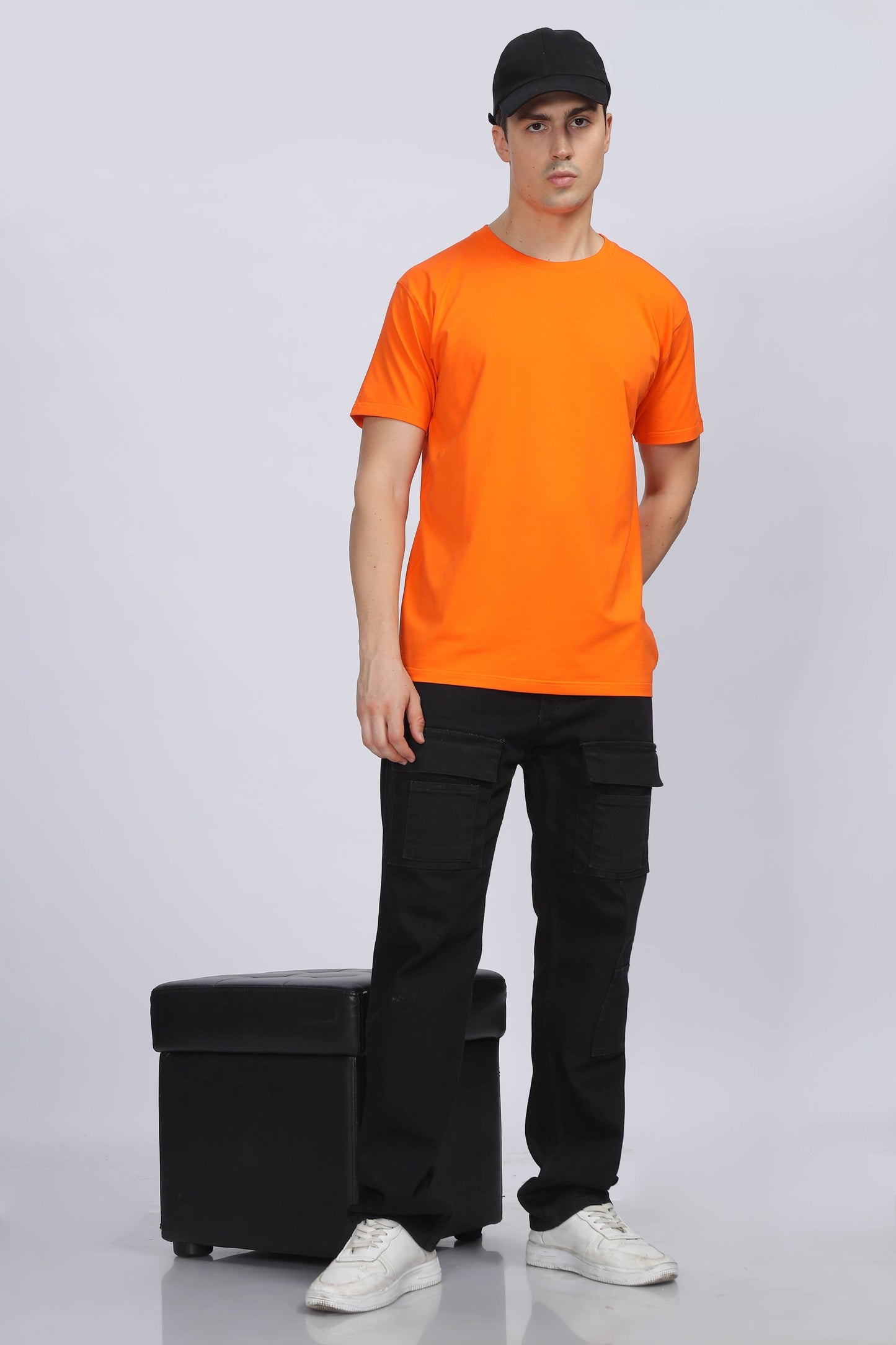 Men's Refreshing Orange Supima Regular Fit Tee