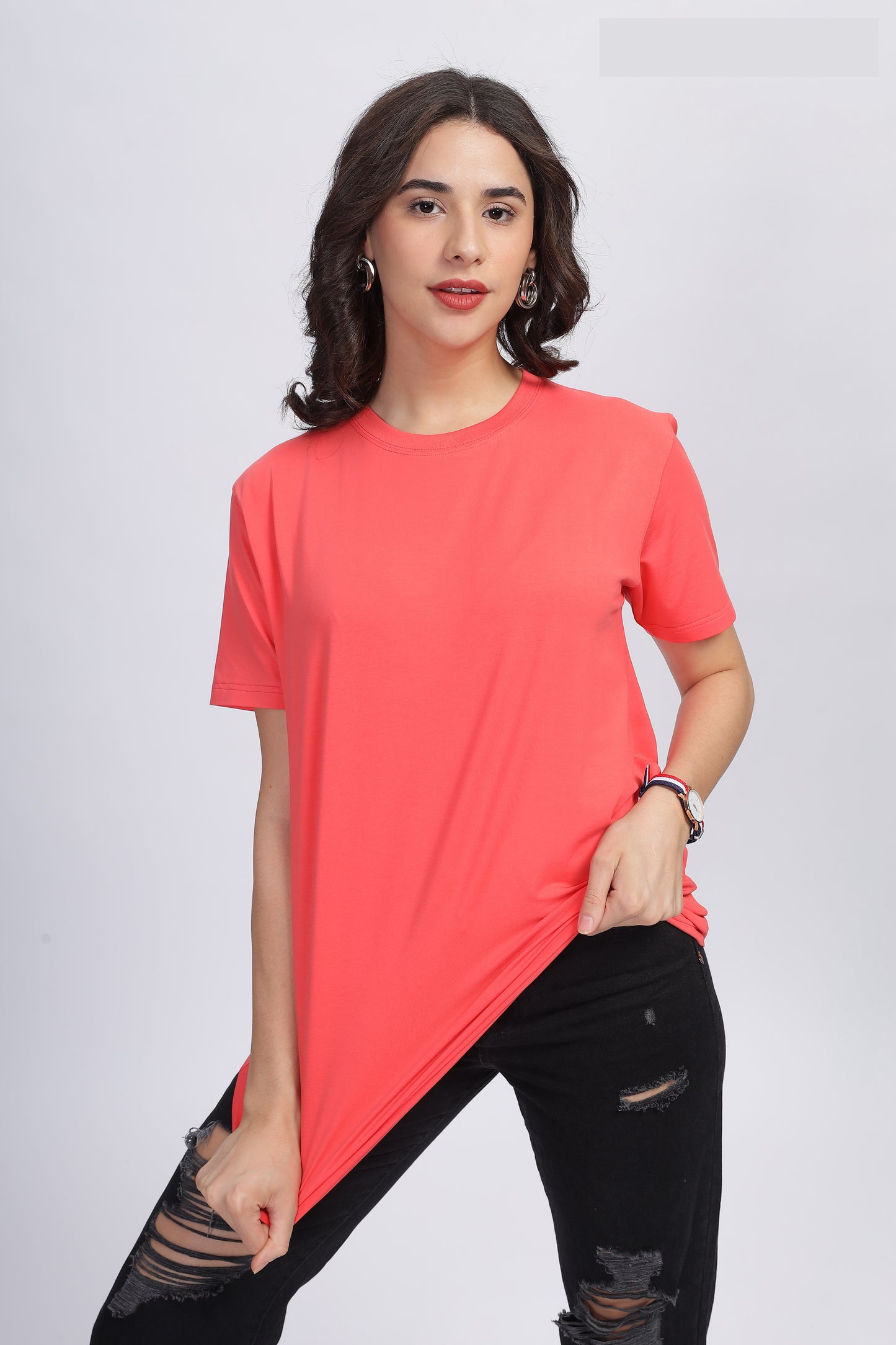 Stone Cold Coral Supima Cotton Tee