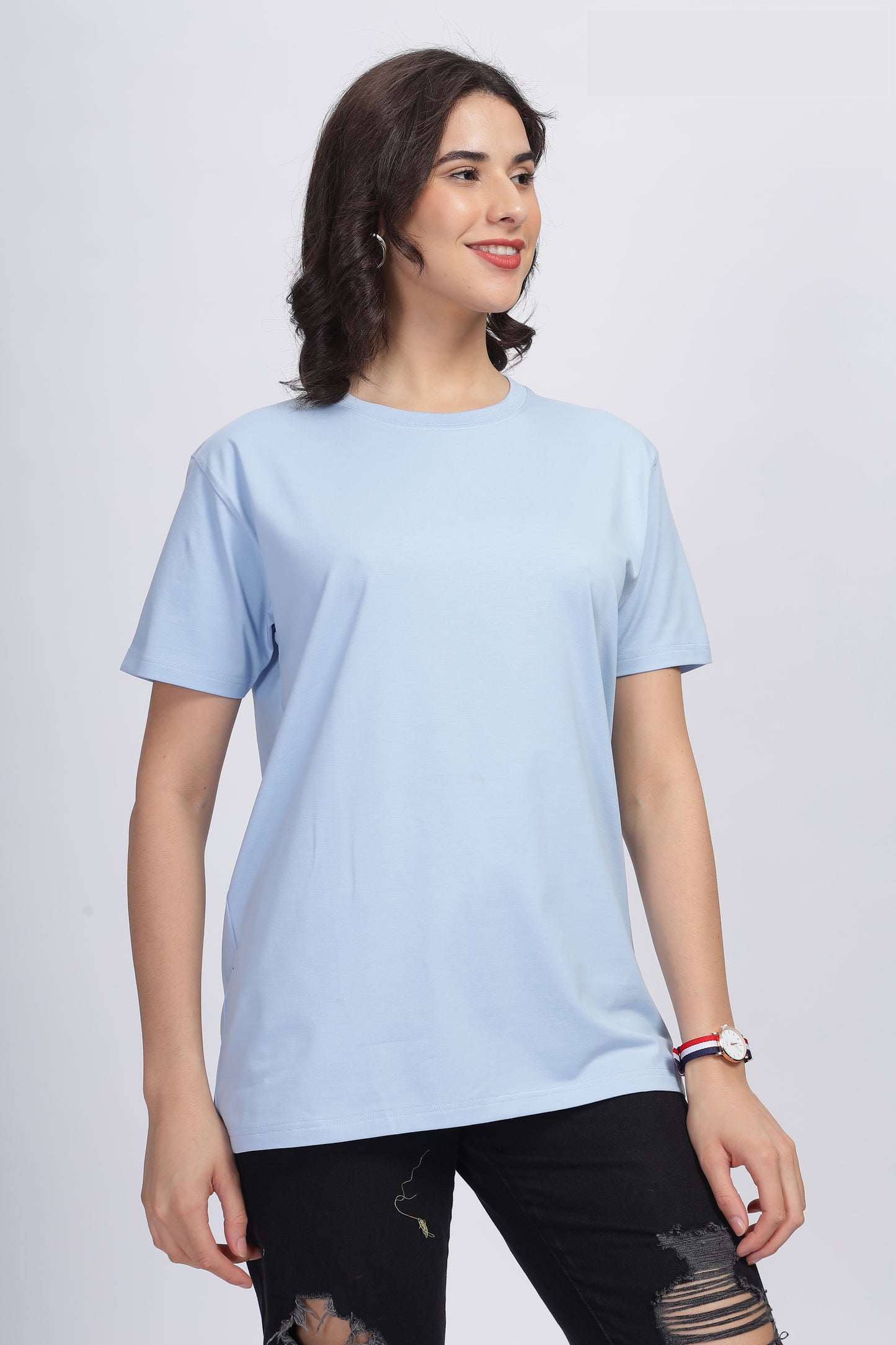 Frosty Blue Supima Cotton Tee