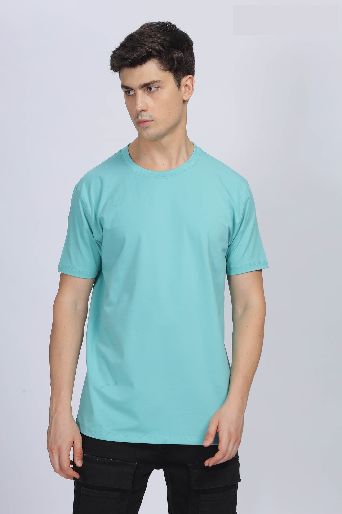 Icy Turquoise Supima Cotton Tee